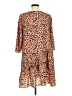 Hayden 100% Polyester Animal Print Brown Casual Dress Size M - photo 2