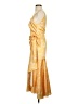 Acler 100% Polyester Paisley Yellow Cocktail Dress Size 2 - photo 5