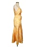 Acler 100% Polyester Paisley Yellow Cocktail Dress Size 2 - photo 4