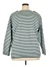 Joan Vass 100% Cotton Teal Pullover Sweater Size 2X - photo 2