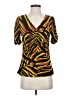 IMAN Yellow Short Sleeve Top Size XS - photo 1