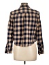 Forever 21 100% Cotton Plaid Brown Long Sleeve Button-Down Shirt Size L - photo 2