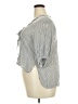 Free People 100% Rayon Gray White 3/4 Sleeve Blouse Size XS (estimated) - photo 5