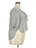 Free People 100% Rayon Gray White 3/4 Sleeve Blouse Size XS (estimated) - photo 4