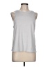 Athleta Silver Sleeveless T-Shirt Size L - photo 1
