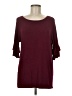 Coco And Main Burgundy 3/4 Sleeve Top Size M - photo 1