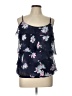 Torrid 100% Polyester Blue Sleeveless Blouse Size Lg Plus (0) - photo 1