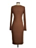Final Touch Solid Brown Casual Dress Size S - photo 2