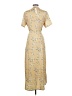 CAARA 100% Polyester Floral Tan Casual Dress Size S - photo 2