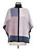 Anne Klein Color Block Purple Poncho Size M - photo 1