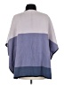 Anne Klein Color Block Purple Poncho Size M - photo 2