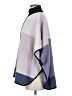 Anne Klein Color Block Purple Poncho Size M - photo 5