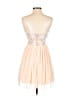 Windsor 100% Polyester Hearts Orange Cocktail Dress Size 3 - photo 2