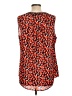 Tahari by ASL 100% Polyester Orange Sleeveless Blouse Size L - photo 2