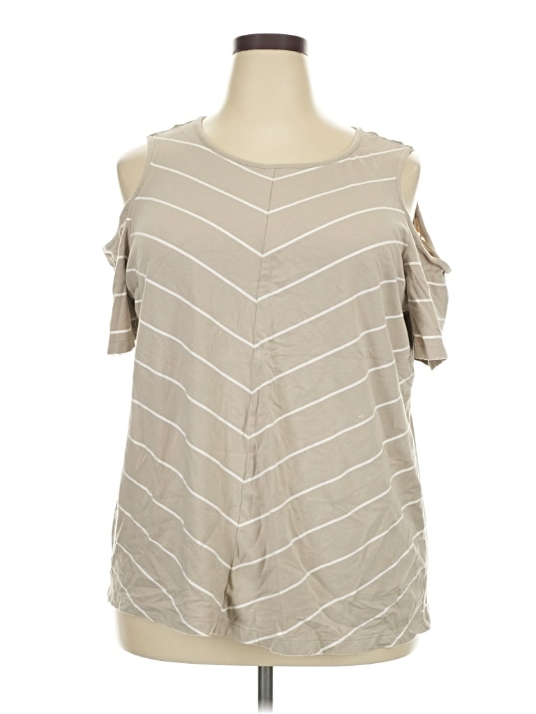 Pre-owned D&co. Sleeveless T-shirt In Brown