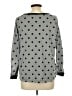 Sew in Love Polka Dots Gray Pullover Sweater Size L - photo 2