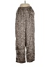 Joyspun 100% Polyester Animal Print Brown Casual Pants Size S - photo 1