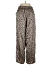 Joyspun 100% Polyester Animal Print Brown Casual Pants Size S - photo 2