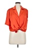 Lily Star Orange Short Sleeve Blouse Size M - photo 1