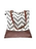 Assorted Brands Chevron-herringbone Gray Tote One size - photo 1