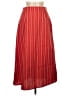 Shein 100% Polyester Stripes Red Casual Skirt Size 4 - photo 1
