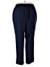 Woman Within 100% Polyester Solid Blue Casual Pants Size 18W - photo 2