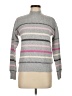 St. John's Bay Stripes Gray Turtleneck Sweater Size S - photo 1