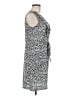Speed Control Polka Dots Gray Casual Dress Size M - photo 4