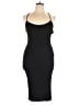 Assorted Brands Solid Black Cocktail Dress Size XXL - photo 1