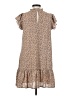 Pinch 100% Polyester Animal Print Tan Casual Dress Size S - photo 2