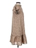 Pinch 100% Polyester Animal Print Tan Casual Dress Size S - photo 4