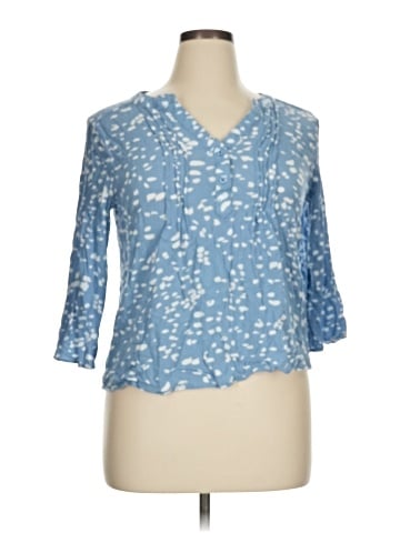 Monday Fun 3/4 Sleeve Blouse (view 1)