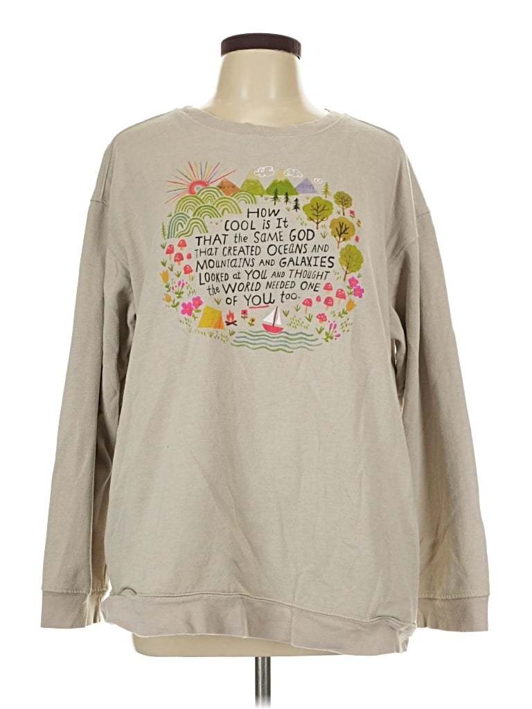 Pre-owned Natural Life Sweatshirt In Brown