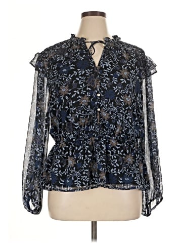 Calligraphie Long Sleeve Blouse (view 1)