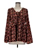 Entro 100% Polyester Black Long Sleeve Blouse Size M - photo 1