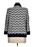 St. John Chevron-herringbone Blue Cardigan Size 16 - photo 2