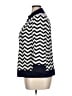 St. John Chevron-herringbone Blue Cardigan Size 16 - photo 5