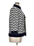 St. John Chevron-herringbone Blue Cardigan Size 16 - photo 4