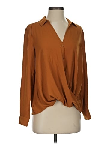 All in Favor Long Sleeve Blouse (view 1)