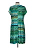 Nomadic Traders Chevron-herringbone Teal Casual Dress Size L - photo 2