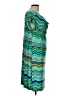 Nomadic Traders Chevron-herringbone Teal Casual Dress Size L - photo 4