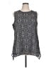 Fever 100% Polyester Black Sleeveless Blouse Size XL - photo 1