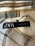 Zara Plaid Ivory Coat Size S - photo 6
