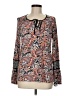 dalia Orange Long Sleeve Blouse Size M - photo 1