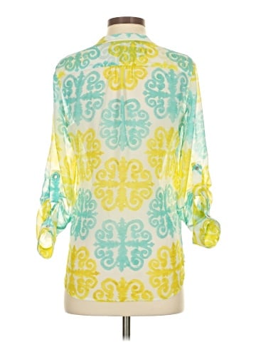 Banana Republic Milly Collection 3/4 Sleeve Blouse (view 2)