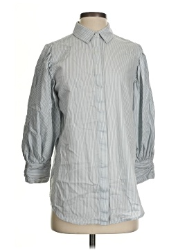 Something Navy 3/4 Sleeve Button Down Shirt