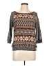Julie's Closet Print Gray Pullover Sweater Size L - photo 1