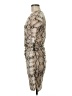 Jennifer Lopez Animal Print Tan Cocktail Dress Size M - photo 5