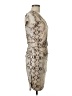Jennifer Lopez Animal Print Tan Cocktail Dress Size M - photo 4