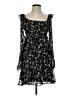 Trixxi 100% Polyester Floral Black Casual Dress Size S - photo 1